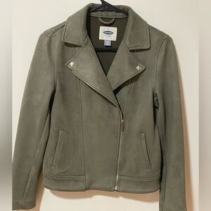 Old Navy Olive Green Women's Moto Jacket XS